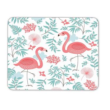 Imagem de Mouse pad Flamingo Rosa - Mouse pad de borracha antiderrapante - Aplicável para jogos, casa, escola, mouse pad de escritório