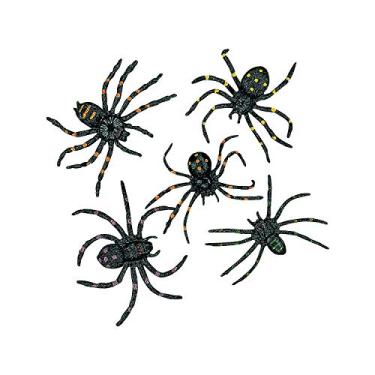 Imagem de Stretchable Spiders (12 pieces) Halloween Party Supplies, Spooky & Fun Gag Gifts, Seasonal Home Decor