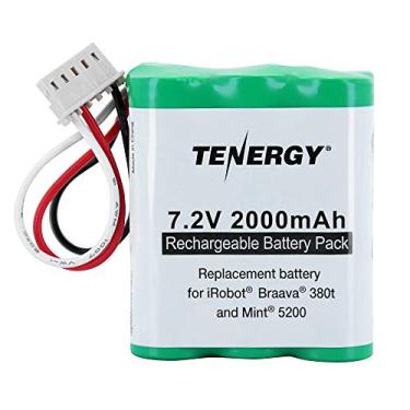 Imagem de Tenergy Bateria de substituição 7,2 V 2000 mAh para iRobot® Braava® 380 380t 390 390t & Mint® 5200 5200B 5200C