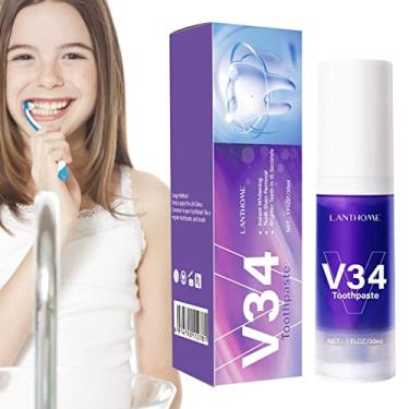 Imagem de BAOK Creme Dental Branqueador Clareamento Dentes Roxo 30ml - Clareamento e Remoção de Manchas