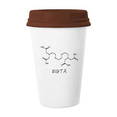 Imagem de Chemistry EGTA Caneca de cerâmica com fórmula estrutural química para copo de café