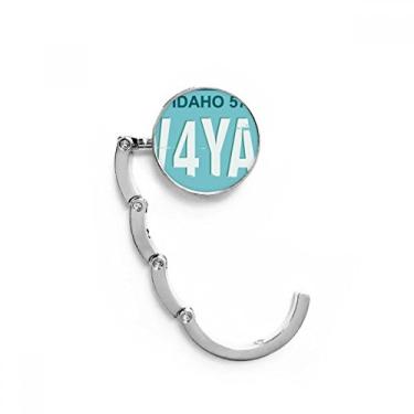 Imagem de Gancho de mesa com gancho decorativo e fecho dobrável para placa de carro American USA