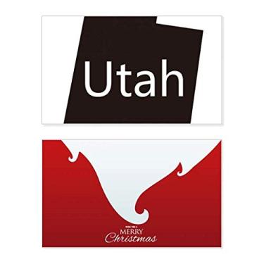Imagem de Utah The United States Of America Mapa Holiday Holiday Merry Christmas Parabéns Card Christmas Letter Message