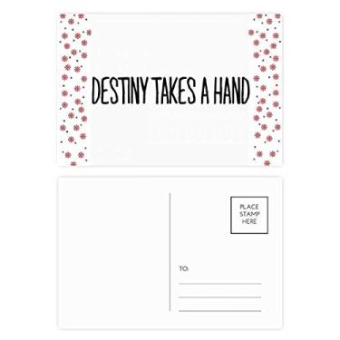 Imagem de Destiny Takes A Hand Natal Flor Celebração Cartão Postal Blessing Mailing Card