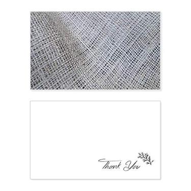 Imagem de Tecido linho cinza abstrato cartão de agradecimento aniversário cumprimentos casamento agradecimento
