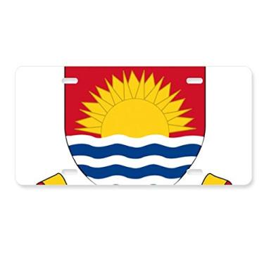Imagem de DIYthinker Placa de licença Kiribati Oceania National Emblema Decoração de aço inoxidável Automobile Tag