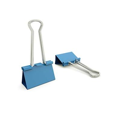 Imagem de Nctinystore Binder Clips Small Metal Clamp - 3/4 in (0.75 inch)(Small, Blue, 120 Count)
