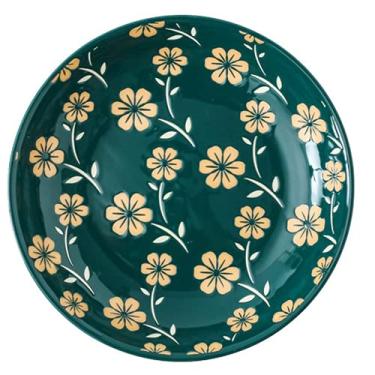 Imagem de Prato de jantar de cerâmica para casa, salada, frutas, sobremesa, bolo, prato, louça, louça, louça, talheres