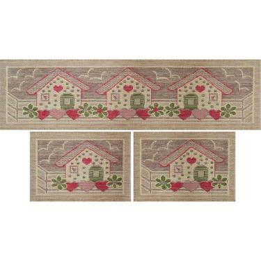 Imagem de Jogo De Cozinha Rayza Sisal Look Village Kit Com 3 Peças