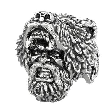 Imagem de Anel Masculino Viking Nórdico Homem Urso Vintage De Aço Inox Ragnar Thor Floki (17)