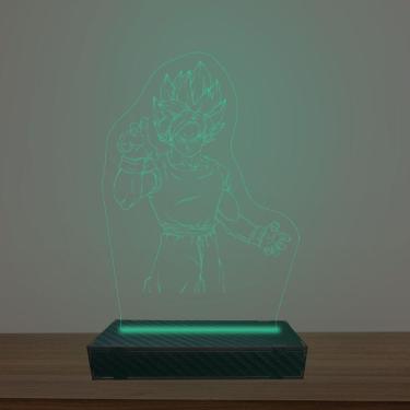 Imagem de Luminária Led 3d Goku Abajur Luxo