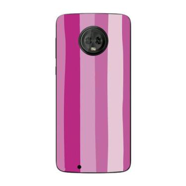 Imagem de Capa Case Capinha Samsung Galaxy Moto G6 Arco Iris Rosa - Showcase