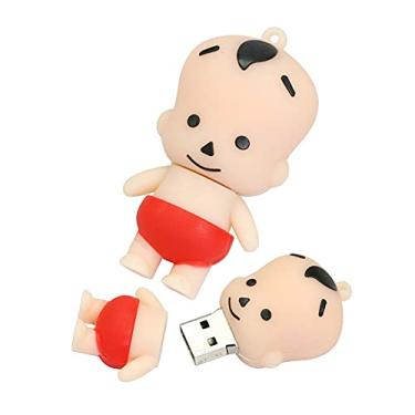 Imagem de Pen Drive em forma de bebê de 32 GB USB Flash Drive Memory Stick Thum Drive USB Flash Disk U Pen Drive USB Disk Pen Drive USB Flash Memory Storage USB Stick PenDrive (Vermelho)