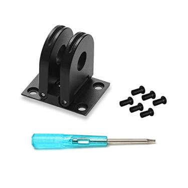 Imagem de Base de substituição de interface dupla, tripé estável, monopé, adaptador de parafuso 1/4 para GoPro Max Hero 10 9 8 Base de montagem preta
