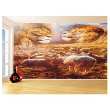 Imagem de Papel De Parede 3D Religioso Jesus Leão De Judá 3,5M Rl94