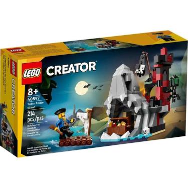 Imagem de Conjunto de construção LEGO Scary Pirate Island GWP (40597) 214 unidades