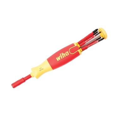Imagem de Wiha 28393 Conjunto de lâminas com 7 peças isoladas SlimLine Ultra-Driver com fenda, Phillips