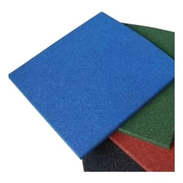 Imagem de Piso Emborrachado Academia Placa 50x50cmX15mm Colorido Azul