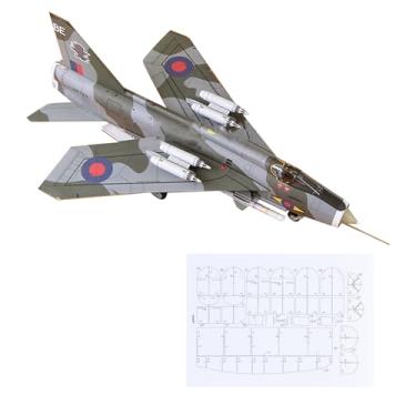 Imagem de 1/33 Scale British F Mk.6 Fighter Paper Fighter Military Model Diecast Plane Model for Collection (Unassembled Kit) Model Collection