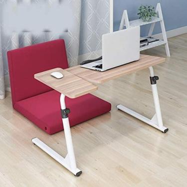 Imagem de Mesa lateral para sofá, mesa para laptop com altura ajustável Mesa médica sobre cama para computador portátil Sofá Cama para hospital Mesa de cabeceira para leitura doméstica, L