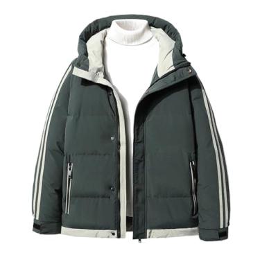 Imagem de Jaqueta masculina casual de inverno parka grossa quente masculina streetwear com capuz jaqueta parkas casaco masculino, En8, G