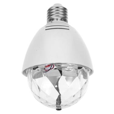 Imagem de Uonlytech 8 lâmpada inteligente lâmpada LED lâmpada rotativa lâmpada de discoteca LED lampada rgb lâmpada rgb lâmpadas inteligentes lâmpada elétrica conduziu Girar branco