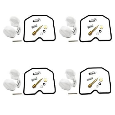 Imagem de Kit de reparo de carburador junta de agulha flutuante e flutuador de óleo para Kawasaki Eliminator 250 EL250 ZL600 ZL900 EL ZL 250 600 900 A B (Cor: 4 conjuntos)