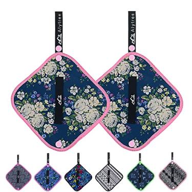 Imagem de Alytree 2 peças de pano de xixi com infusão de prata para mulheres caminhadas, pano de xixi para mulheres fazendo xixi ao ar livre, papel higiênico reutilizável para acampamento, solução de micção