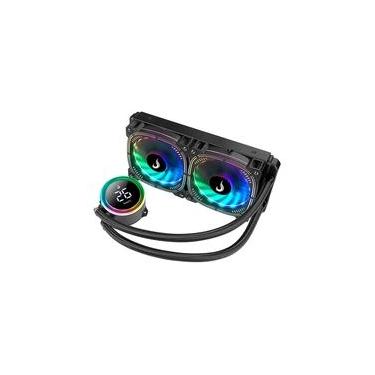 Imagem de Water Cooler Rise Mode Aura Ice Black, ARGB, 240mm, AMD/Intel, Preto - RM-WAIB-05-ARGB