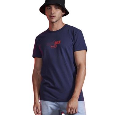 Imagem de Camiseta Coca Cola Slim Azul Masculino-Masculino