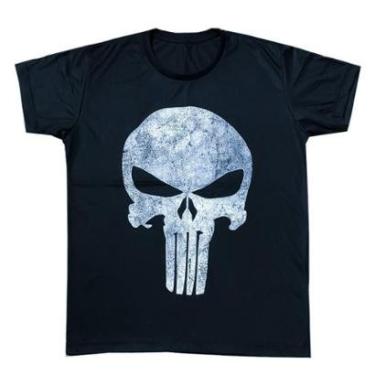 Imagem de Camisa Personagens Masculinas Divertidas Desenhos Personagens Super Herói - Justiceiro - GG-Masculino