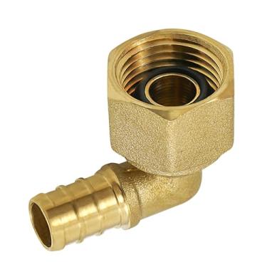 Imagem de Supply Giant QGTM3434-OM Cotovelo giratório de 3/4" x FIP, estrutura de latão DZR sem chumbo, compatível com tubo PEX, sistema de conexão de encanamento de baixo custo e durabilidade, 31