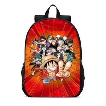 Imagem de Mochila Escolar Infanto Juvenil Anime One Piece Bando Pirata Novidades 0307-Unissex