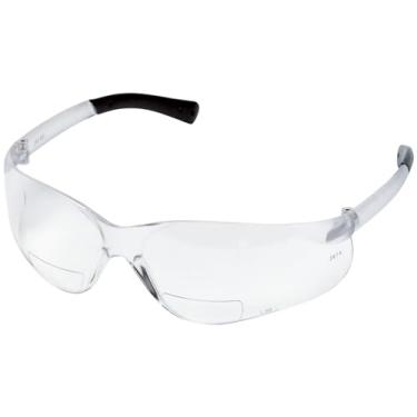 Imagem de MCR Safety BearKat Lupa Óculos de segurança BKH20 Duramass Lentes de policarbonato revestidas rígidas, lentes transparentes, armação transparente com haste transparente, peça de nariz macio