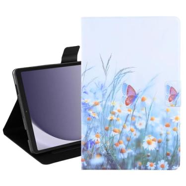Imagem de Dteck Capa ultrafina para tablet Samsung Galaxy Tab A9+ Plus 27.9 cm 2023 (SM-X210/215/216) - Capa fólio leve de couro PU com [suporte/compartimentos para cartão] Capa fina fofa de desenho animado