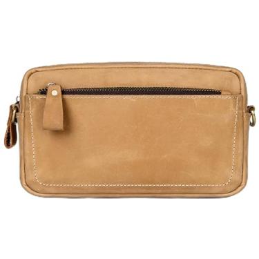 Imagem de Bolsa mensageiro de couro genuíno para homens vintage bolsa tiracolo bolsa de mão de trabalho masculina bolsa de mão, a