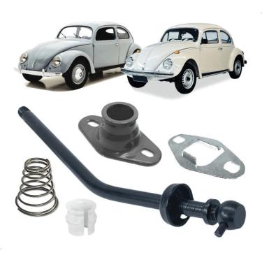Imagem de Kit alavanca câmbio cúpula chapa guia bucha vw fusca todos