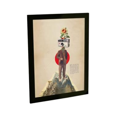 Imagem de Quadro Decorativo Vintage Retro Câmera Fotografica Fotografia