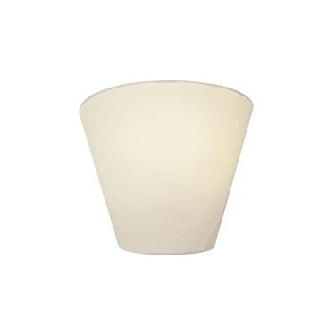 Imagem de Arandela Retro Cone Cúpula Tecido 25/26x13 cm, Vivare Iluminação, Arandela Parede2001 BR, Branco, Média
