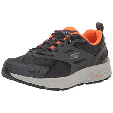 Imagem de Skechers Gorun Consistent – Tênis de corrida esportivo de desempenho para corrida e caminhada com espuma resfriada a ar, Cinza/laranja, 12.5 X-Wide