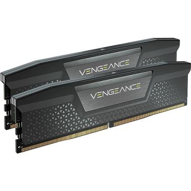 Imagem de CORSAIR VENGEANCE DDR5 RAM 96GB (2x48GB) 6400MHz CL32 Intel XMP iCUE Memória de computador compatível - Preto (CMK96GX5M2B6400C32)