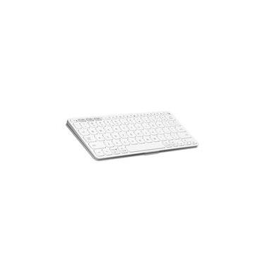 Imagem de Teclado Sem Fio Logitech Keys-To-Go 2, Bluetooth, para Tablets, macOs, Windows, Capa Integrada, Claro - 920-012919