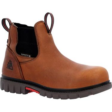 Imagem de Rocky Bota Worksmart impermeável Composite Toe Work Chelsea tamanho 8,5(M)