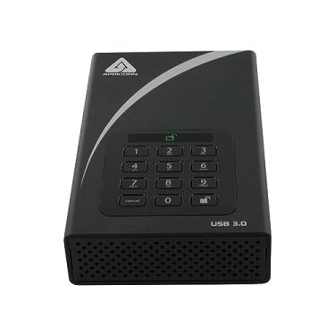 Imagem de Apricorn Disco rígido USB 3 com criptografia Aegis Padlock DT 256 bits de 4 TB (ADT-3PL256-4000)