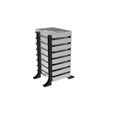 Imagem de Suporte Rack Externo Vertical Até 8 Hd/ssd Organizador Mesa - PEKO, 3D