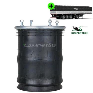 Imagem de Bolsa Ar Suspensão Eixo Compatível Carreta Randon até 2006 Reparo sem 