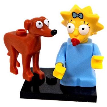 Imagem de LEGO The Simpsons Simpsons Series 2 Maggie with Santa's Little Helper Minifigure [Loose]