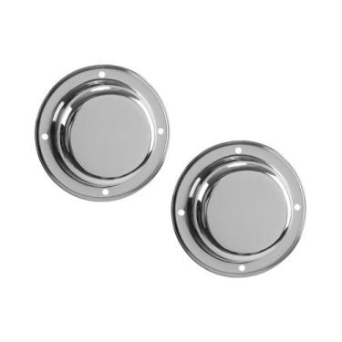 Imagem de Par Sobre Tampa Cubo de Roda Metal p Randon 4 Furos Pintada - Fabbof