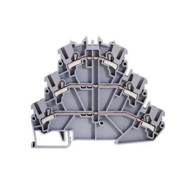 Imagem de Borne Triplo BTWI Push In Com Mola 24A 2,5mm² Weg