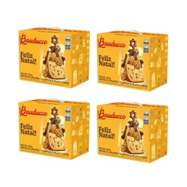 Imagem de Kit com 4 Cestas de Natal Bauducco Grande 20 Itens